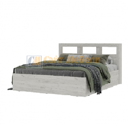 Кровать Гранд 1400 (Дуб крафт белый)