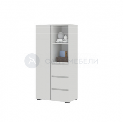 Шкаф комбинированный Хелен ШК 03 (Белый)