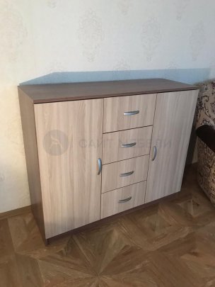 Комод Бася КМ-555М (Ясень шимо темный/светлый)