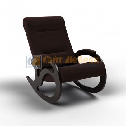 Кресло-качалка Вилла (ткань Шоколад)