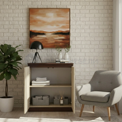 Комод-тумба К800-2Д (Венге/Сонома)