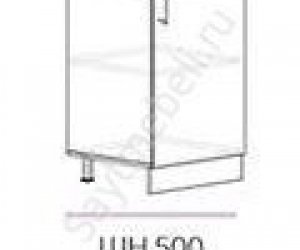 Кухня Бостон шкаф нижний шн 500 (красный глянец)