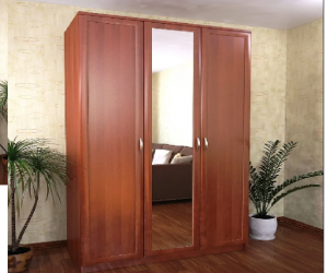 Шкаф 3-х дверный (створчатый) комбинированный с зеркалом Атлант-2