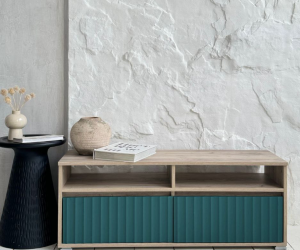 Тумба для телевизора ТВ-3 (Дуб крафт серый/Оушен)