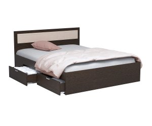 Кровать с ящиками РЭД 1400х2000 (Венге/Дуб белфорд)