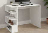 Стол письменный с полками Сура (Белый)