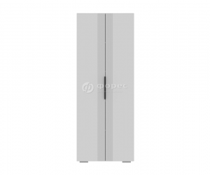 Шкаф 2х-створчатый Кения бельевой (Белый софт/Белый)