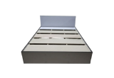 Кровать двуспальная КР 1600 160х200 (Серый/Графит)