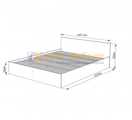 Кровать Норд 1800х2000 (Белый)