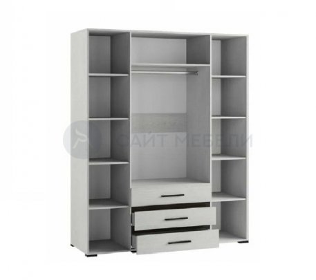 Шкаф 4х-дверный Модена МШ-24 (Ясень Анкор Светлый/Венге)