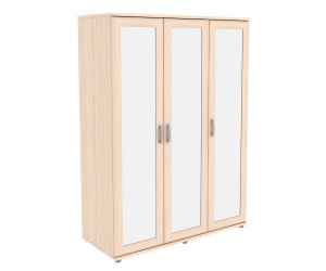 Шкаф для одежды с зеркалами 413.02 (Молочный дуб)