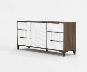 Комод Палау (Табак/Белый софт)