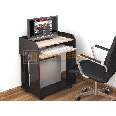 Компьютерный стол Грета-10 (Венге/Дуб Молочный)