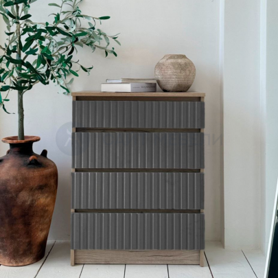 Комод 1 (Дуб крафт серый/Грей софт)