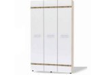 Шкаф для одежды Версаль 3-х створчатый (Дуб сонома/Белый глянец)