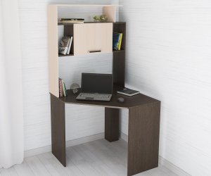 Угловой компьютерный стол Квартет-12 (Венге/Дуб молочный)