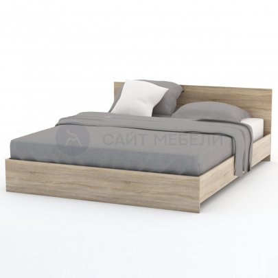 Кровать двуспальная 1600х2000 Римини (Дуб сонома)