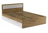 Кровать РЭД с ящиками и ортопед. осн. 1200х2000 (Крафт золотой/Белый)
