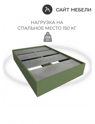 Кровать-тахта односпальная Комфорт без спинки КР 800 80х190 (Зеленый тростник)