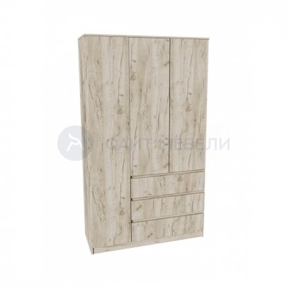 Шкаф Норд 1200 (Дуб крафт серый)