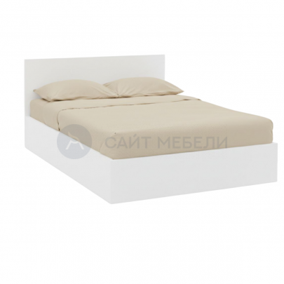 Кровать двуспальная КР 1400 140х200 (Белый)