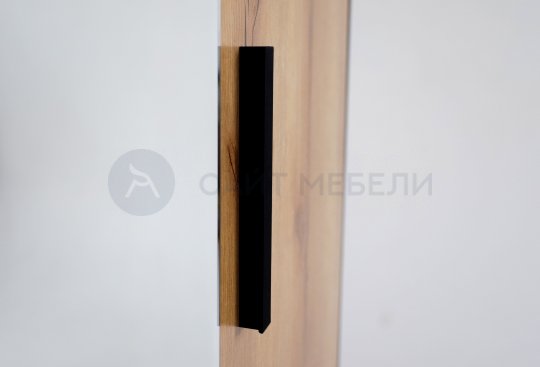 Шкаф 3х-створчатый Лофт 3 (Дуб крафт золотой/Черный)
