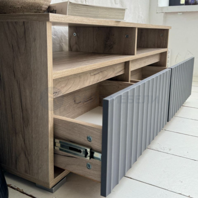 Тумба для телевизора ТВ-3 (Дуб крафт серый/Грей софт)