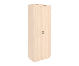 Шкаф 2-х дверный (створчатый) для одежды со штангой и полками (Молочный дуб)