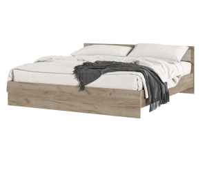 Кровать двуспальная Гармония КР 610 (Дуб крафт белый/Дуб крафт серый)