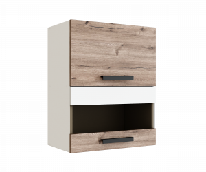 Кухня Эра шкаф верхний ВС500Г (Дуб Горный/Белый гладкий)