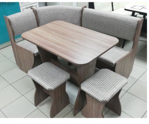 Кухонный уголок Аленка-5 (Шимо темный/Рогожка темн)