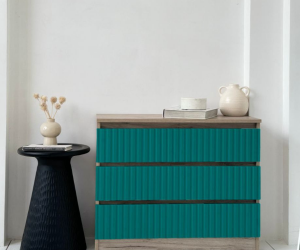 Комод 9 (Дуб крафт серый/Оушен)