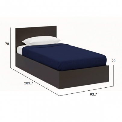 Кровать КР 900 90х200 (Венге)