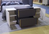 Комод 1,6м Голд (Грей софт/Белый глянец)
