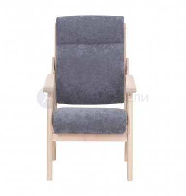 Кресло Вега-10 (Бесцветный лак/SENSEY STEEL GREY)