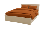 Кровать Комфорт КР 1500 150х200 (Ваниль)