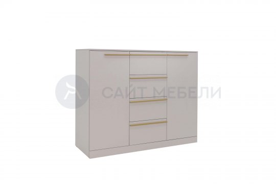 Комод Николь 8 (Кашемир/Сатиновое золото)