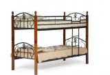 Двухъярусная кровать Bolero 90х200 см (Красный дуб/Черный)
