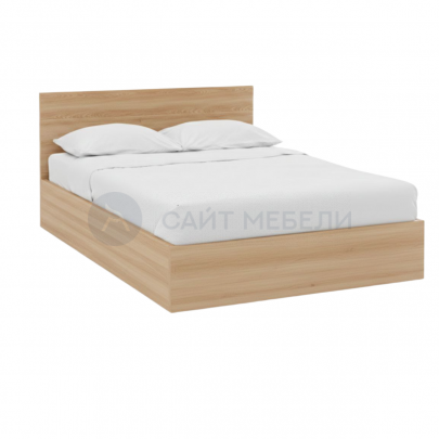 Кровать двуспальная КР 1400 140х200 (Дуб сонома)