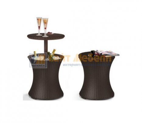 Стол COOL BAR RATTAN (Коричневый)