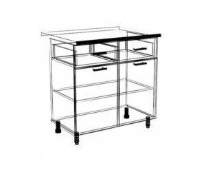 Велес шкаф нижний ШН1/1Я 800 (Сандал)