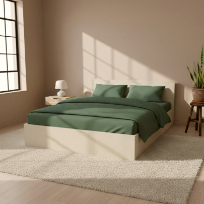 Кровать двуспальная КР 1800 180х200 (Ваниль)