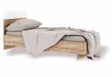 Кровать парящая Версаль 800х2000 (Дуб сонома/Белый глянец)