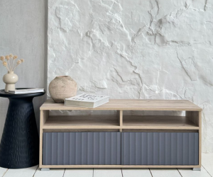 Тумба для телевизора ТВ-3 (Дуб крафт серый/Грей софт)