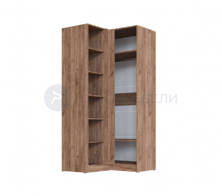 Шкаф угловой Вегас ТЭКС (дуб крафт табачный/дуб крафт белый)