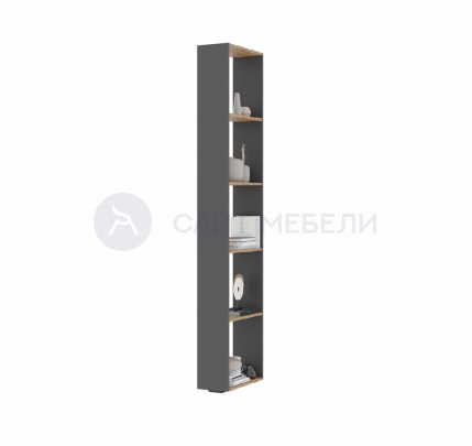 Стеллаж Хелен СТЛ -01 (Дуб крафт золотой/Графит серый)