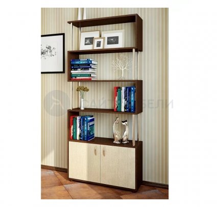 Стеллаж Лабиринт-3 (Венге/Дуб Молочный)