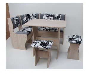 Кухонный уголок Аленка-5 (Шимо светлый/Форест09/вставка Сити)