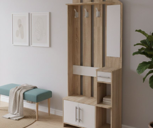 Прихожая универсальная Римини ДС02 (Сонома/Белый)