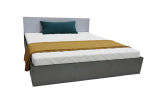 Кровать двуспальная КР 1800 180х200 (Серый/Графит)